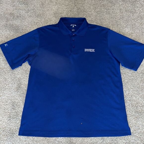 Duke university blue devils basketball Antigua desert dry warmup polo golf shirt - Picture 3 of 4